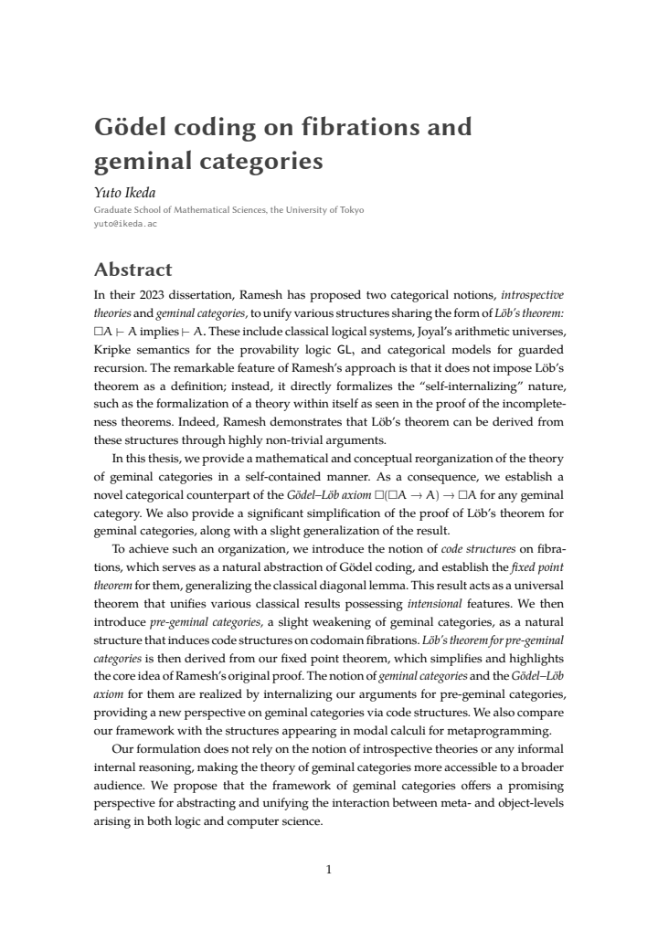 First page