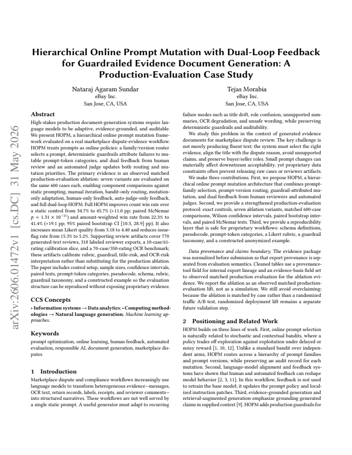 First page