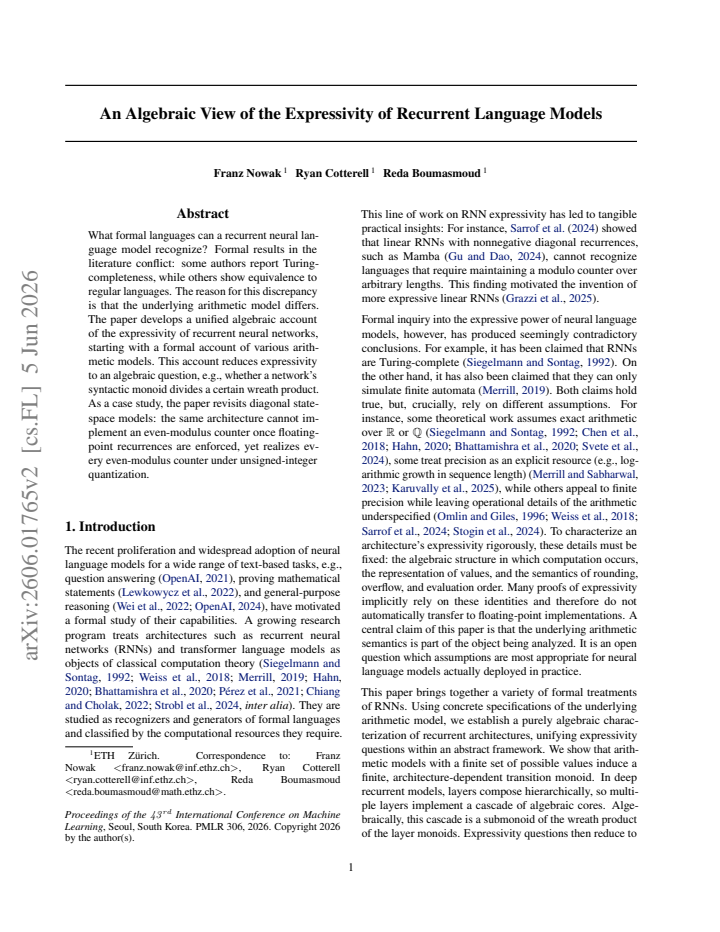 First page