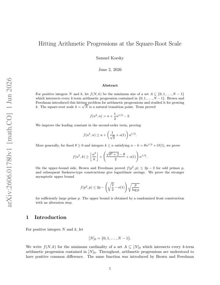 First page