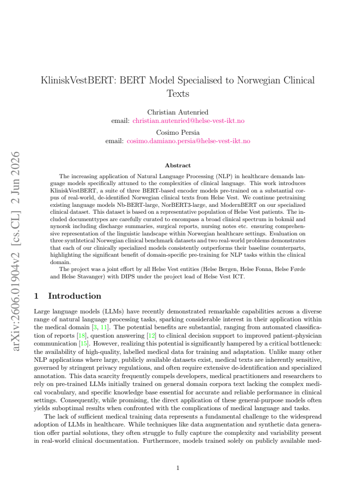 First page