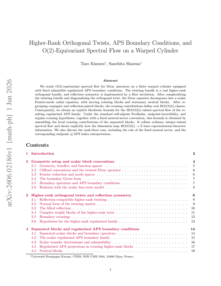 First page