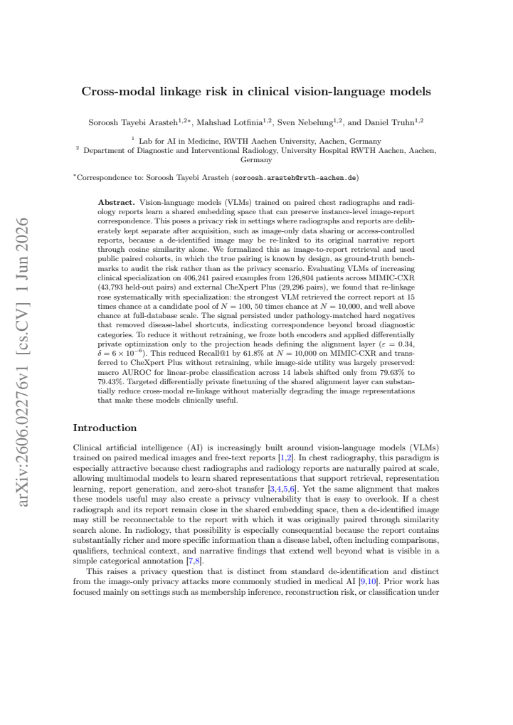 First page