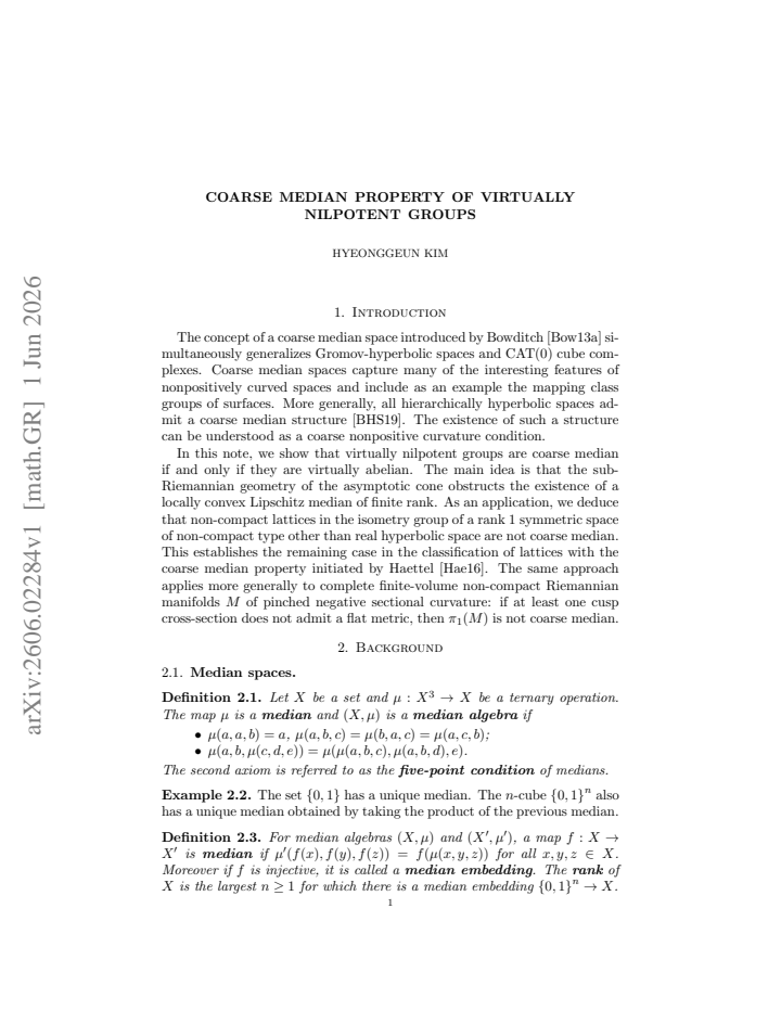 First page