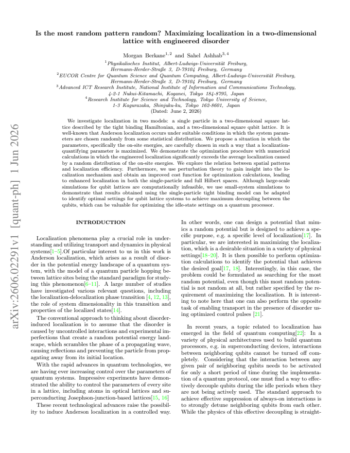First page
