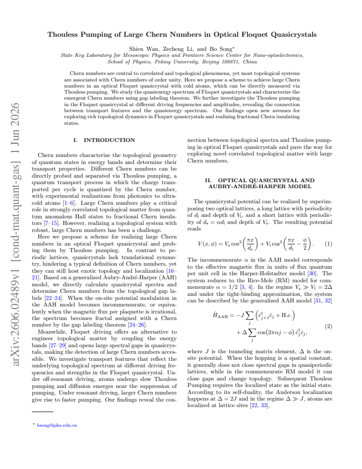 First page