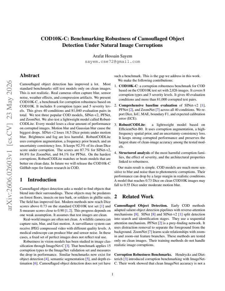 First page