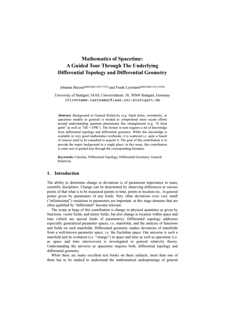 First page