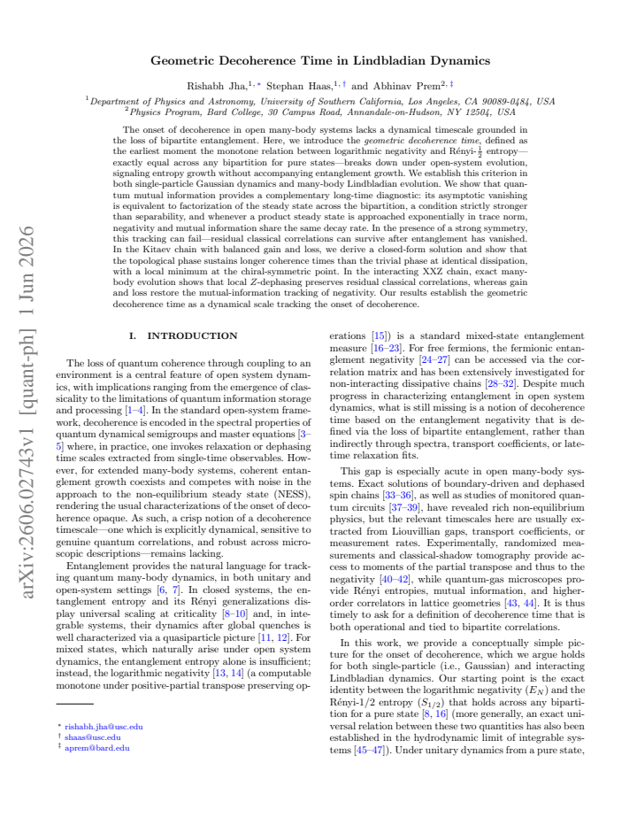 First page