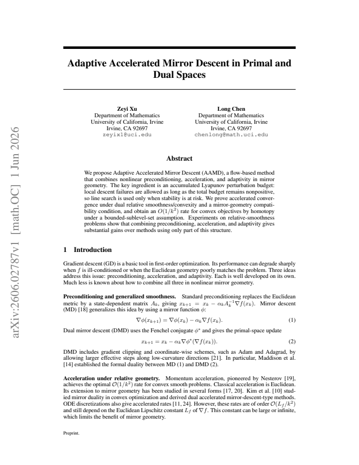First page