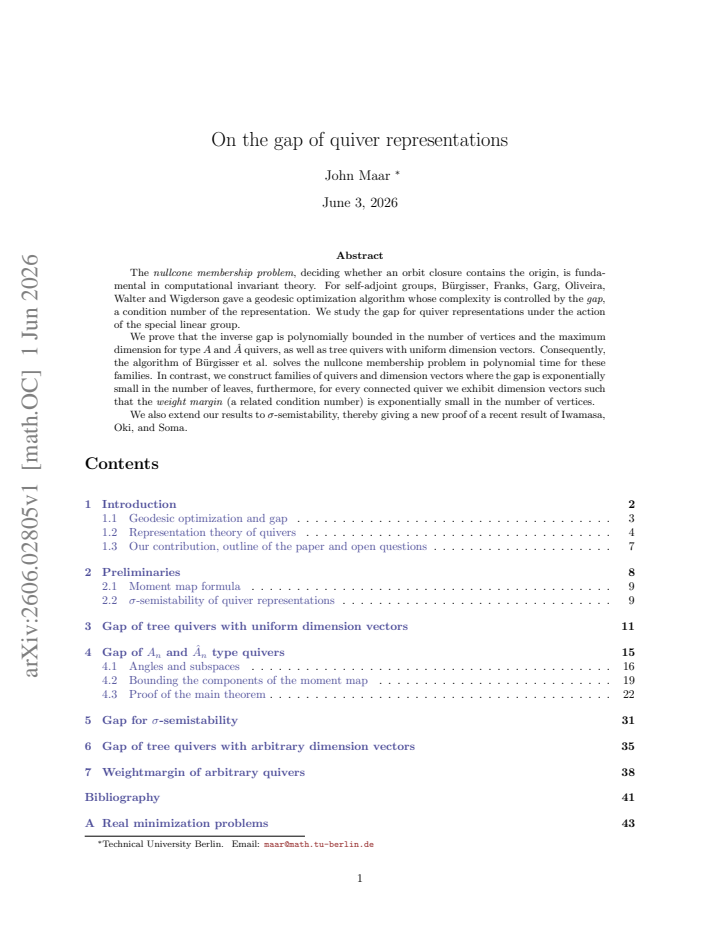 First page