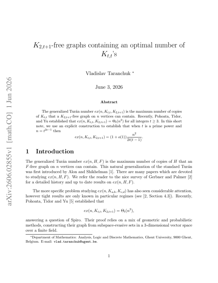 First page