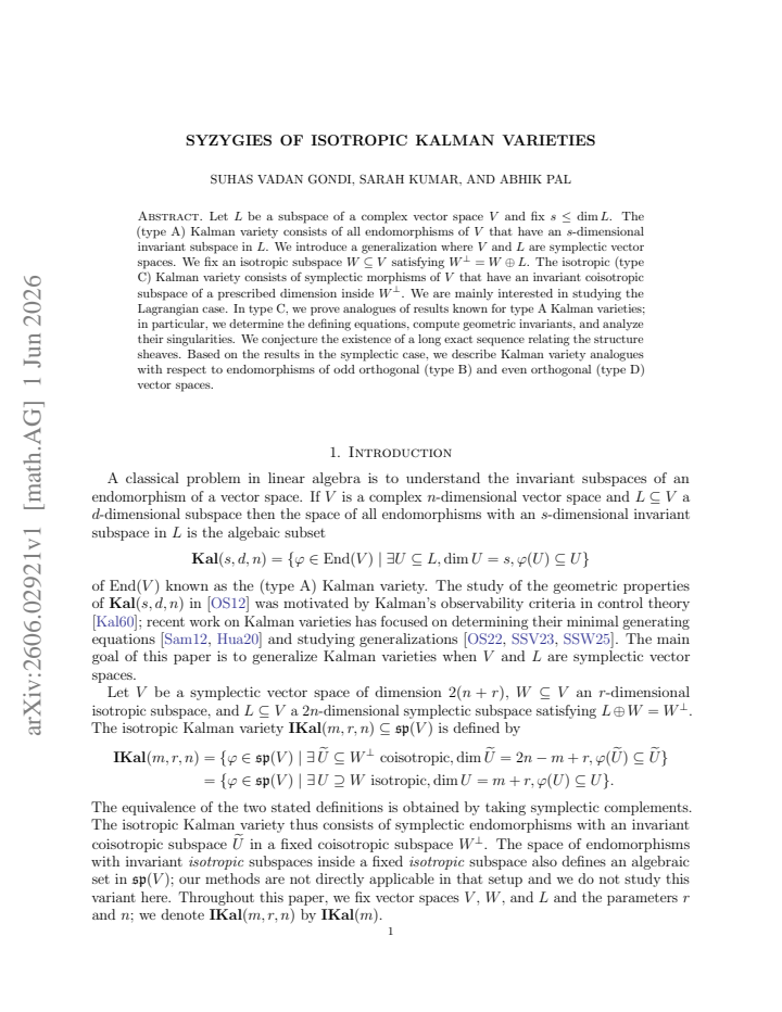 First page