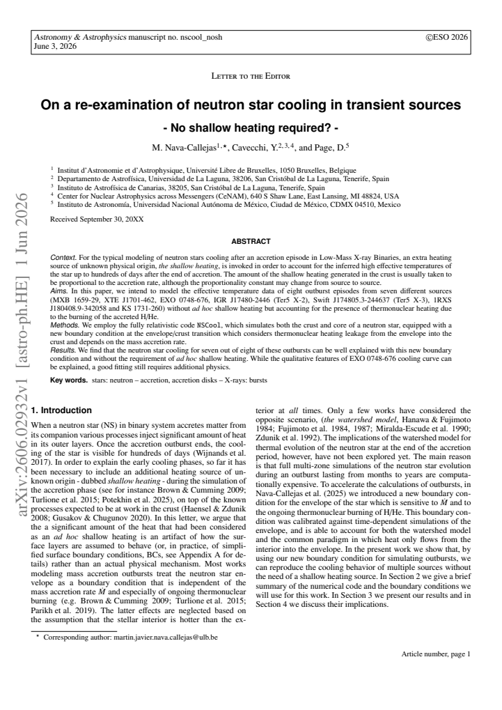 First page