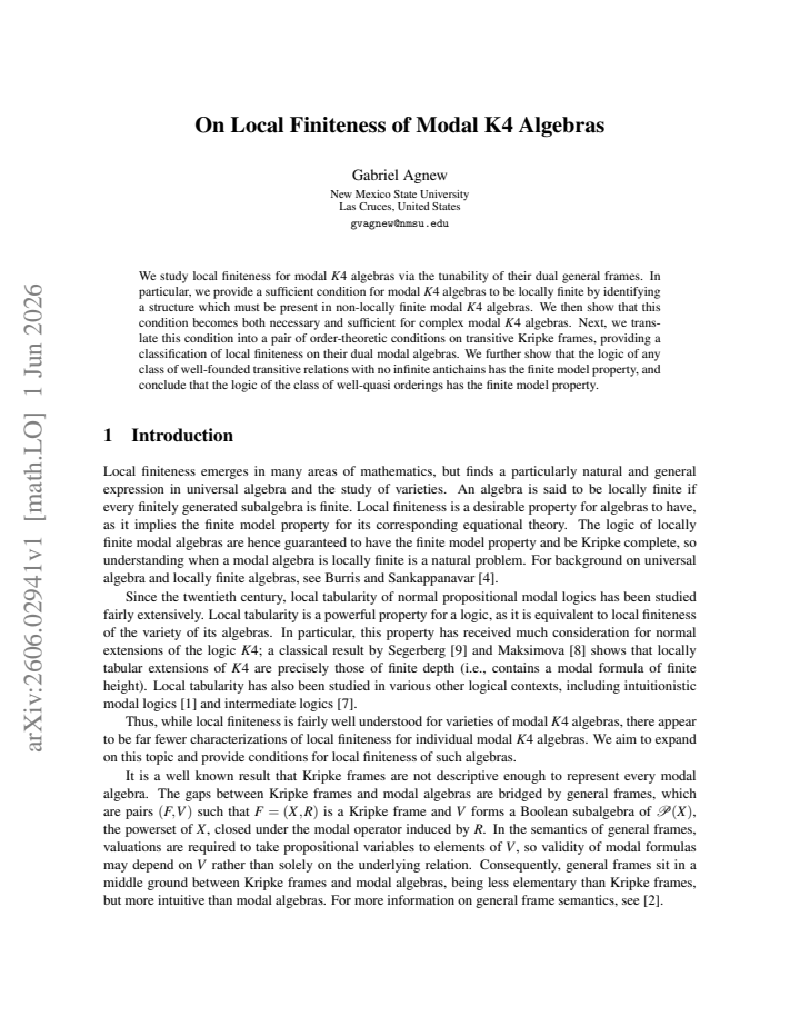 First page