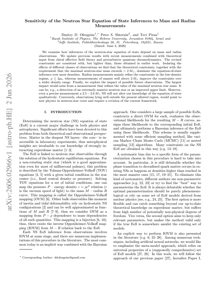 First page