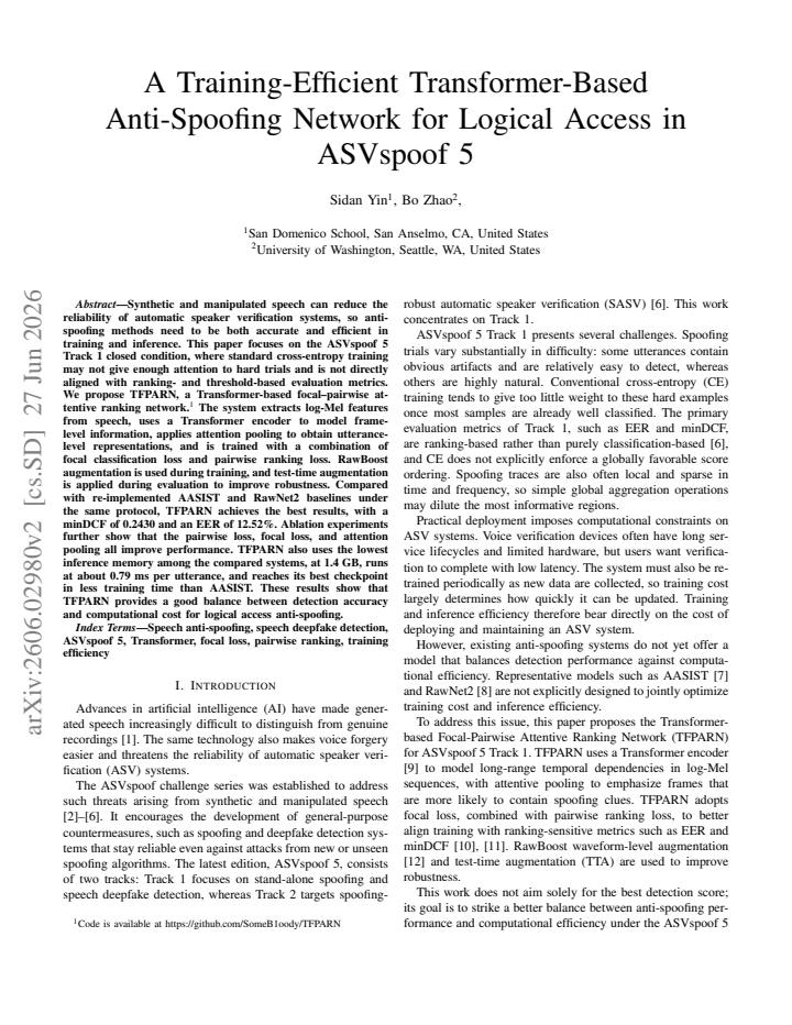 First page