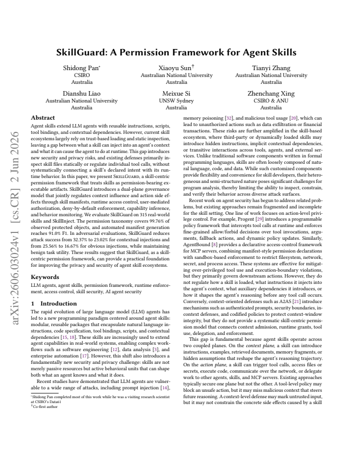 First page