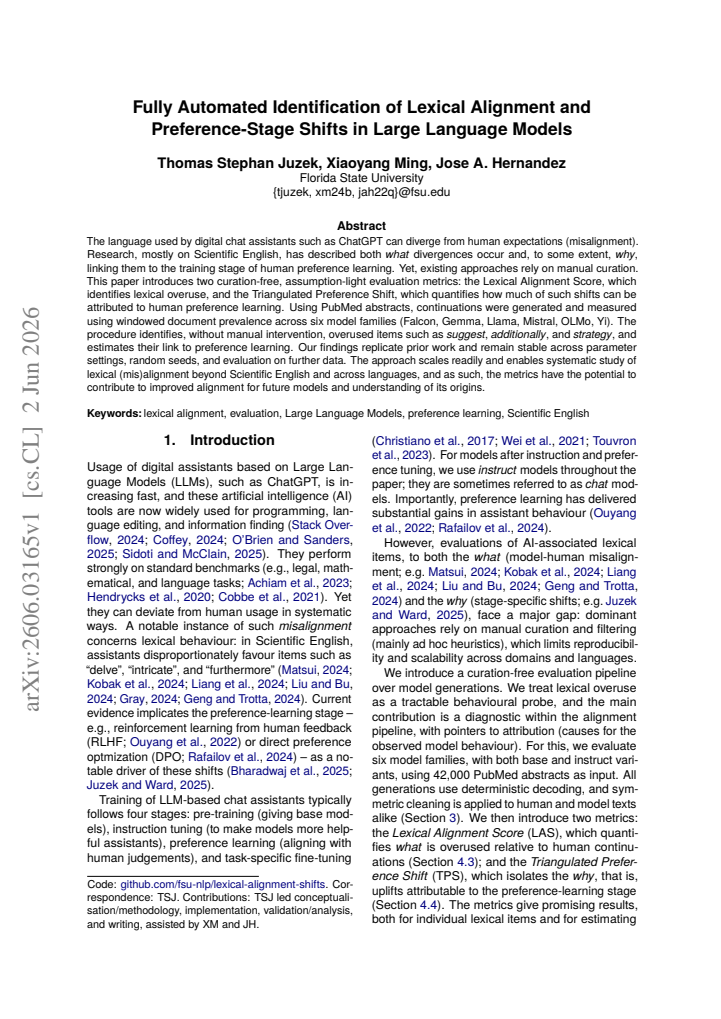 First page
