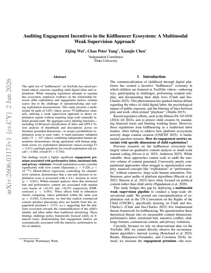 First page