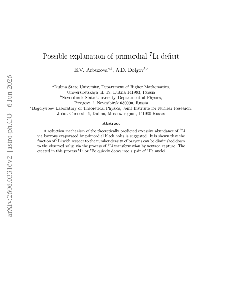 First page