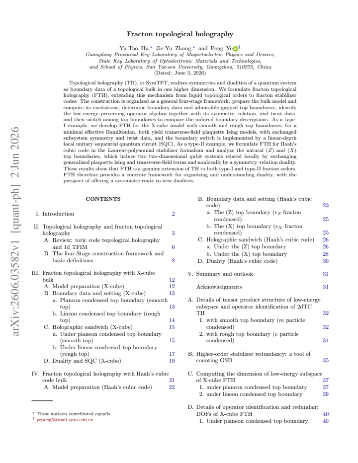 First page