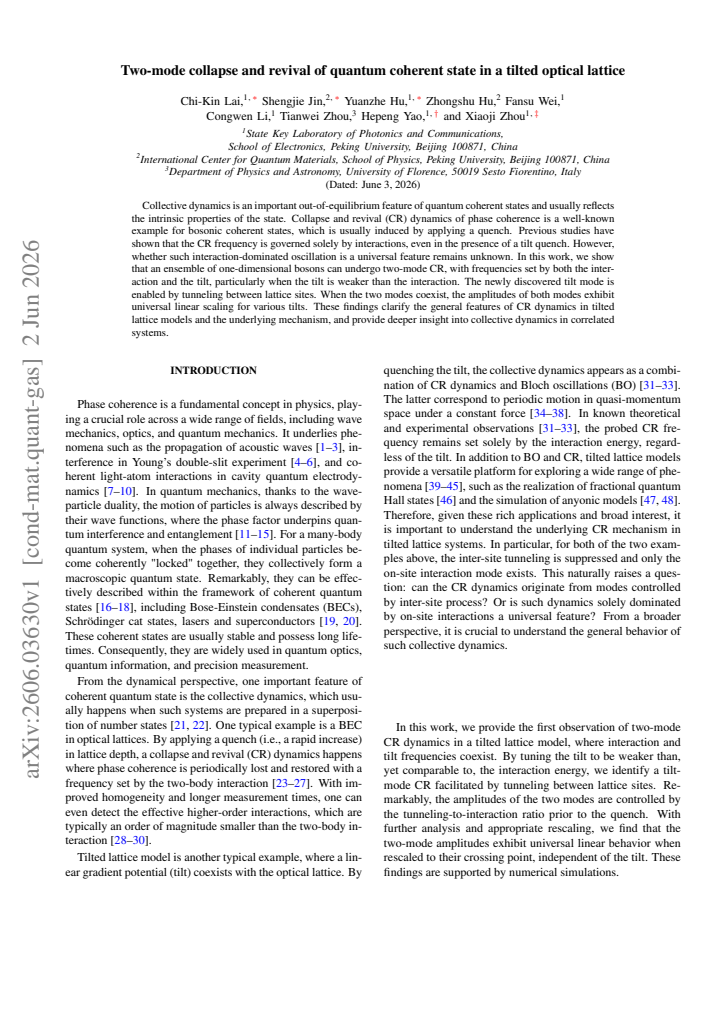 First page
