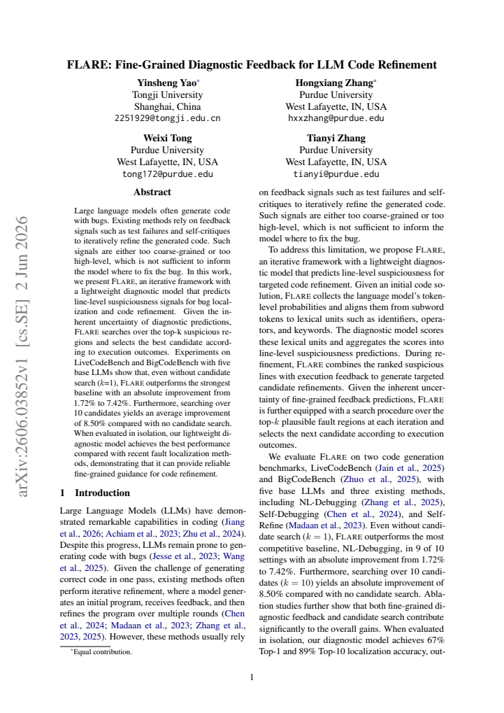 First page