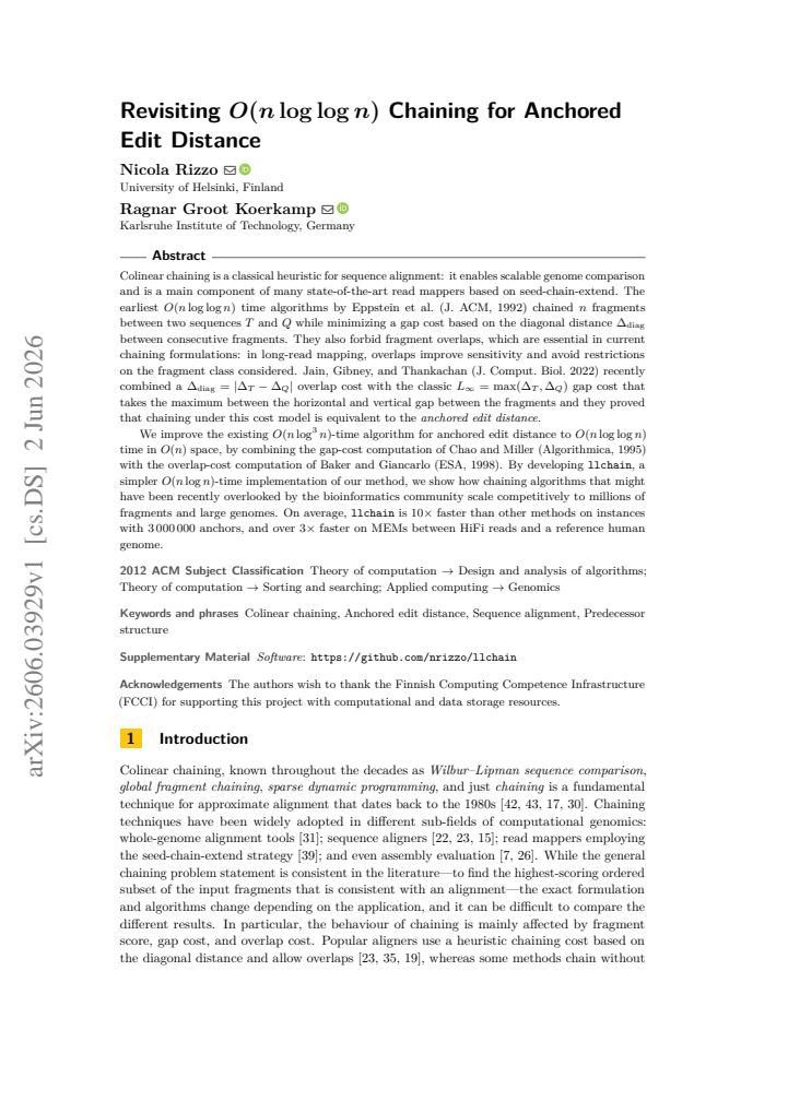 First page