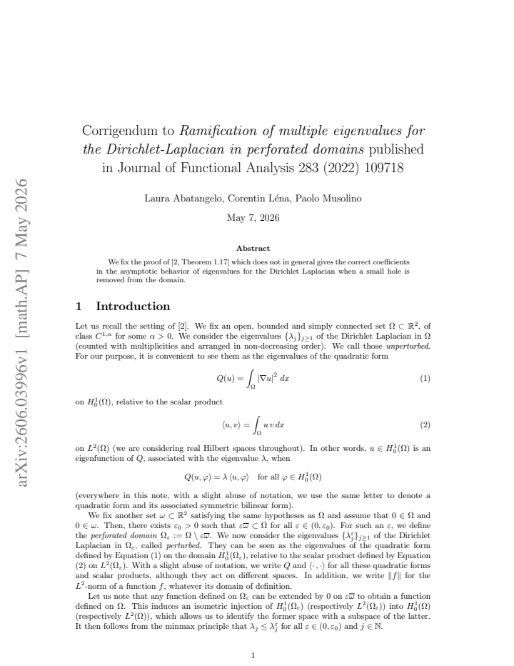 First page