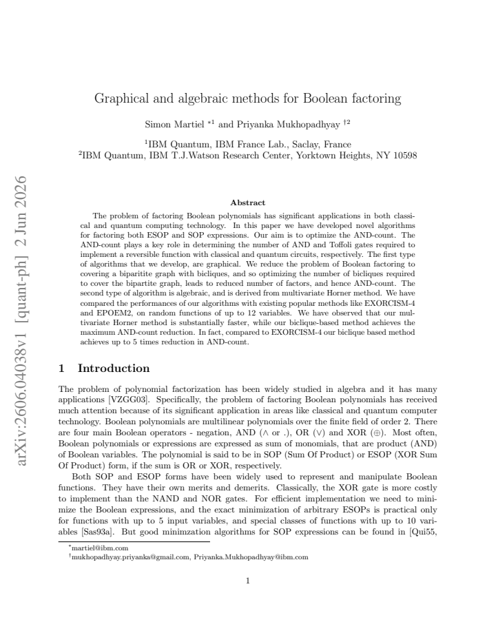 First page
