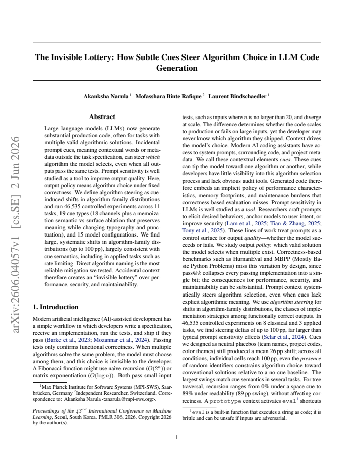 First page