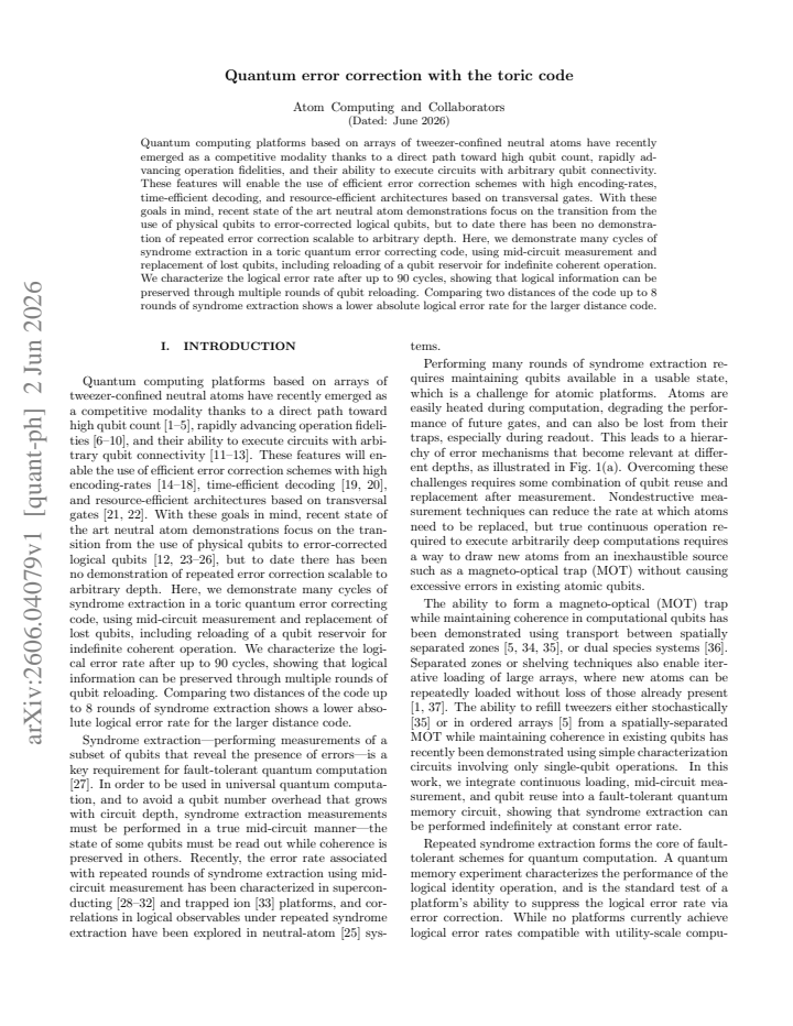 First page