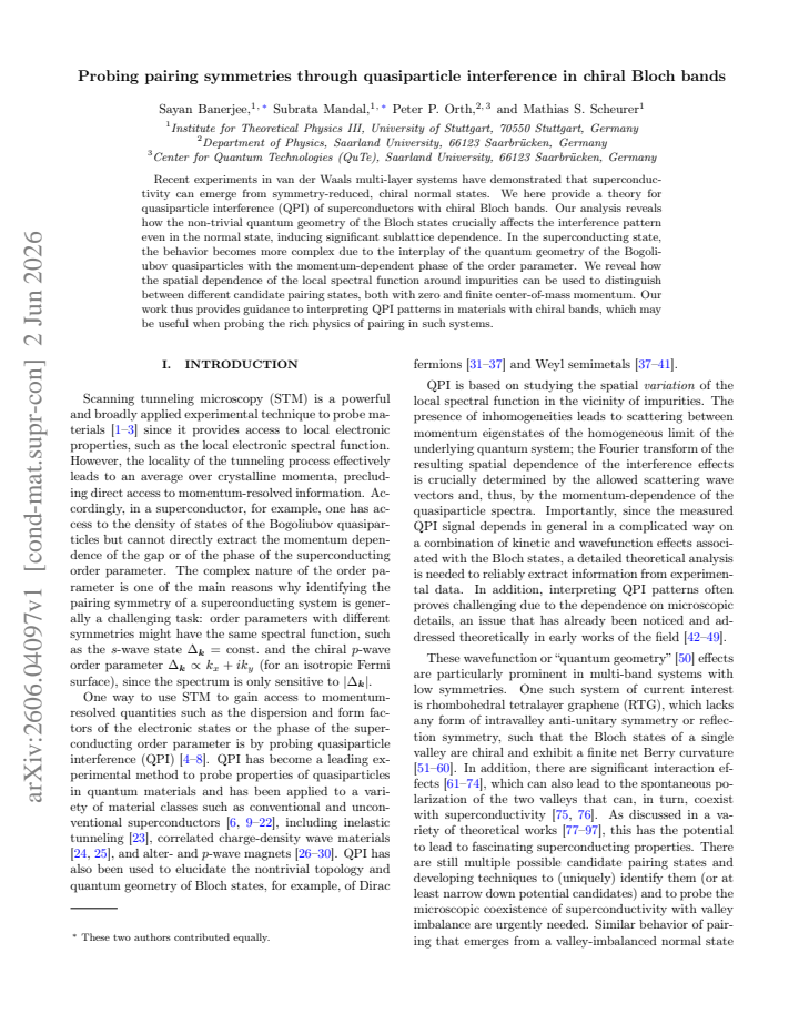 First page