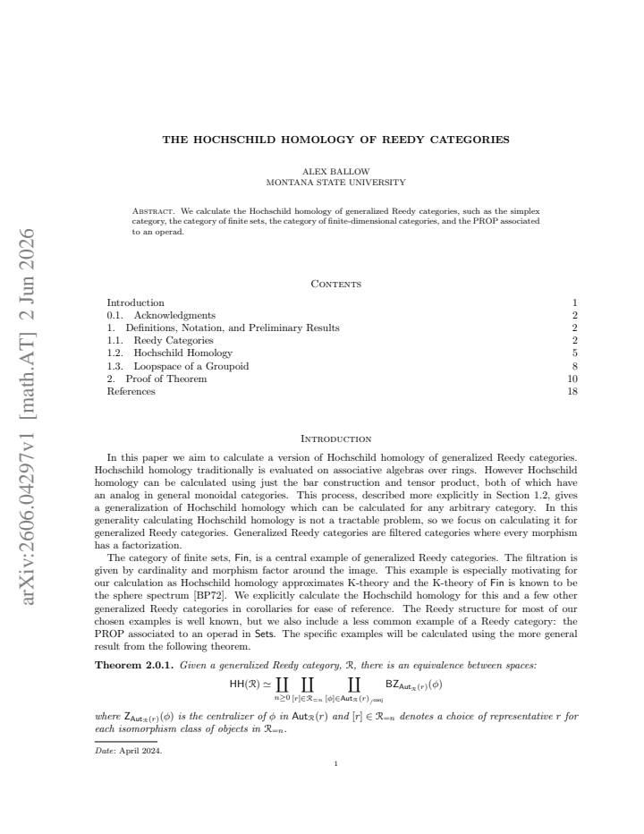 First page