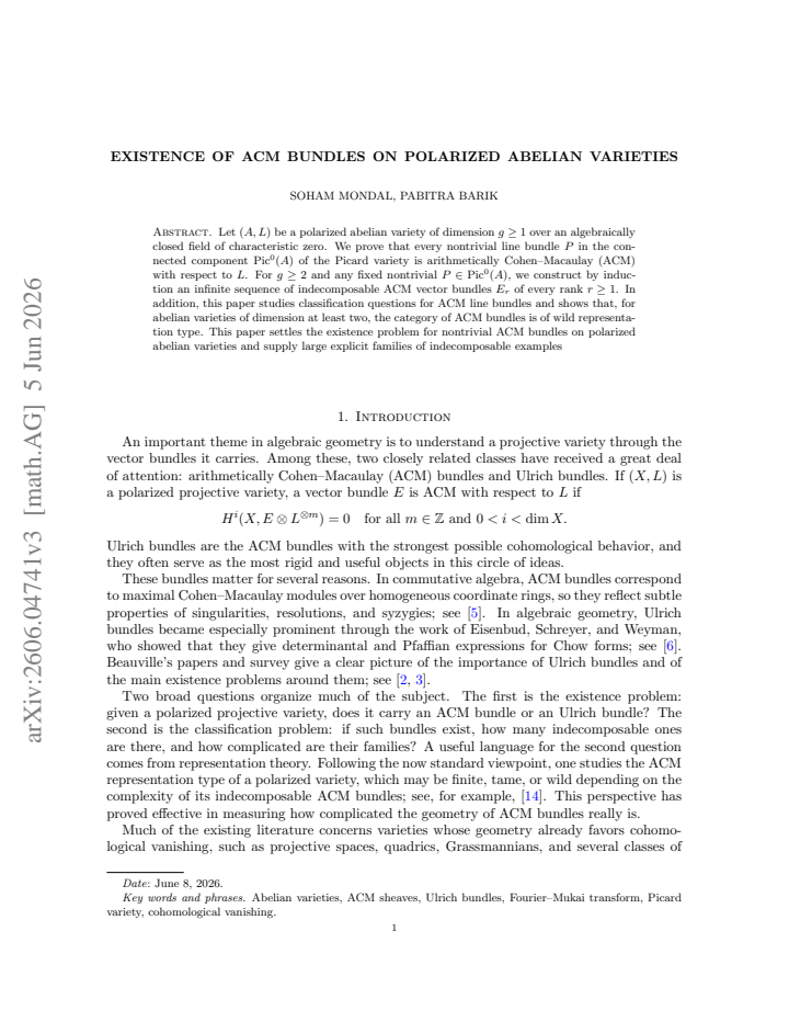 First page