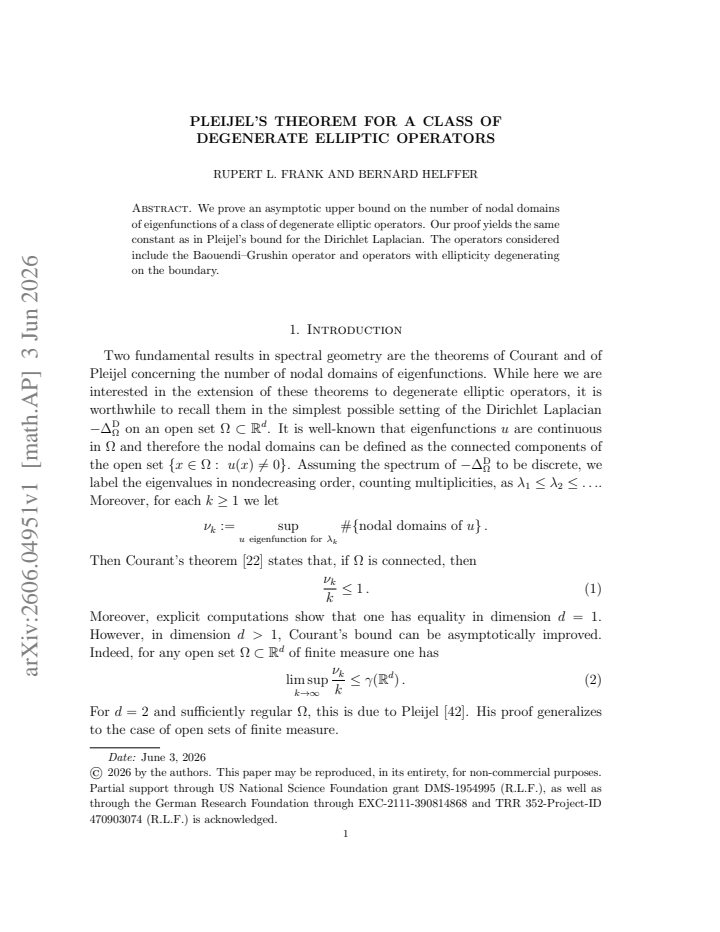 First page