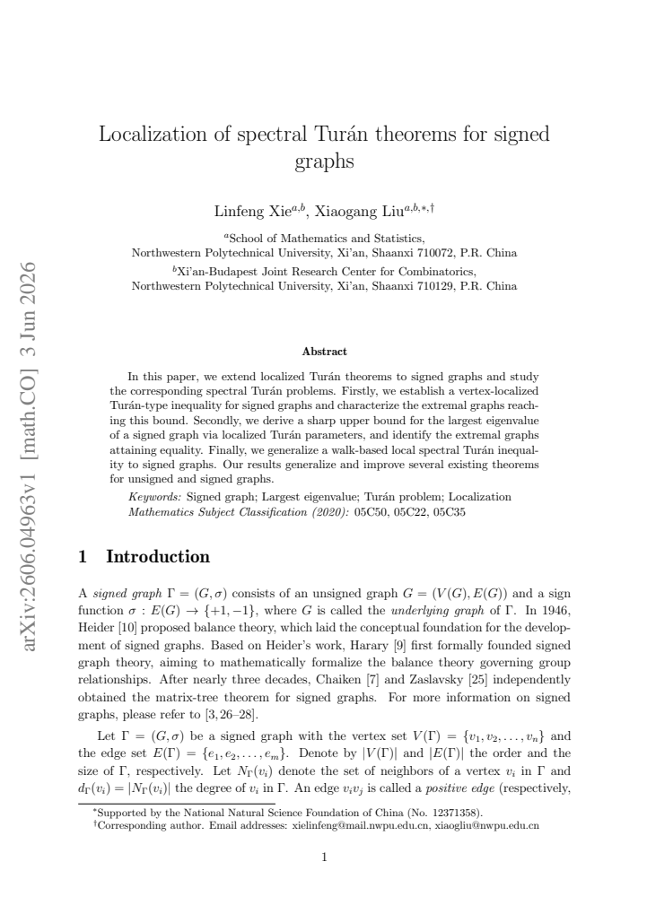 First page