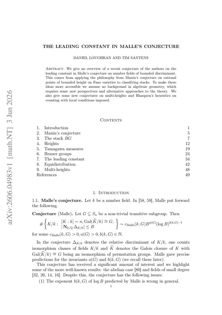 First page