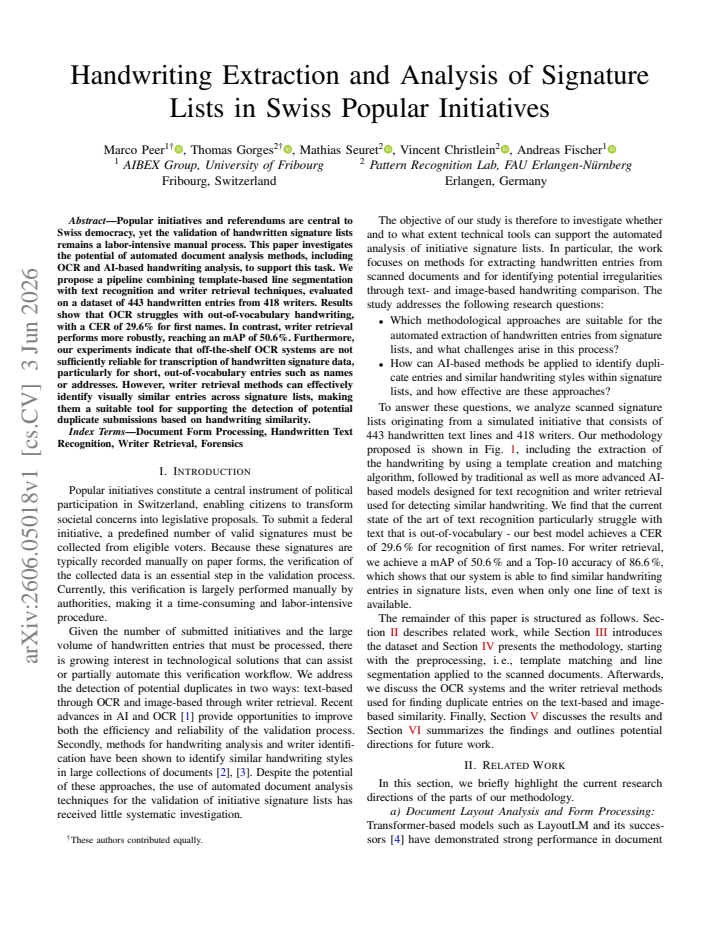 First page