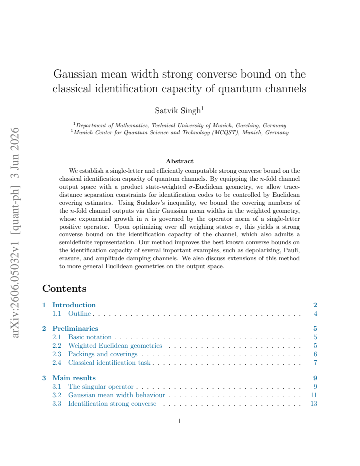 First page