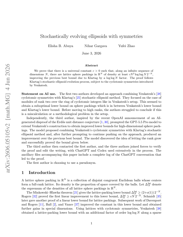 First page