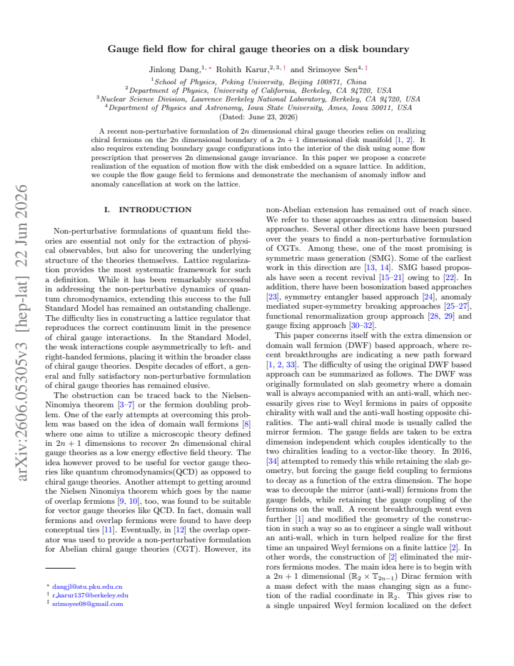 First page