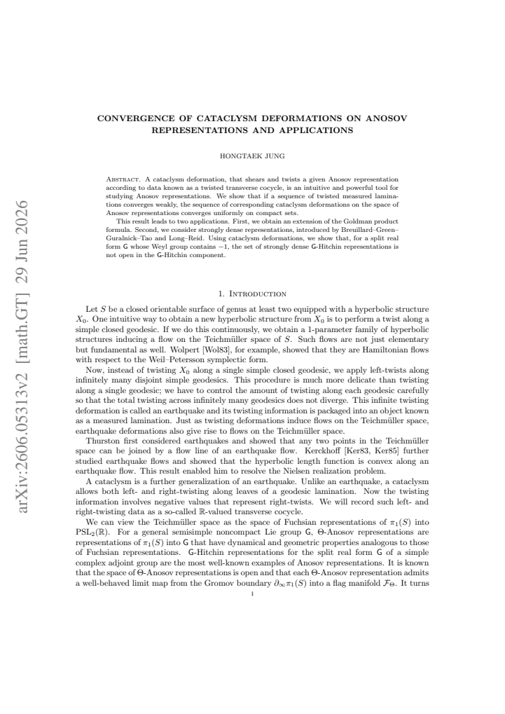 First page
