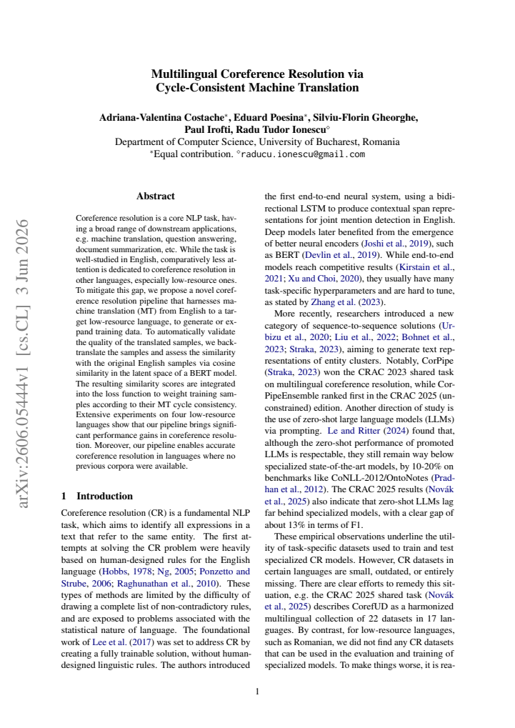 First page
