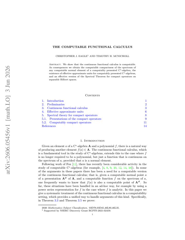 First page