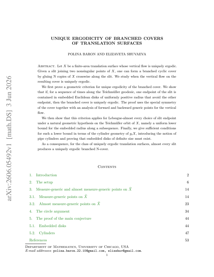 First page