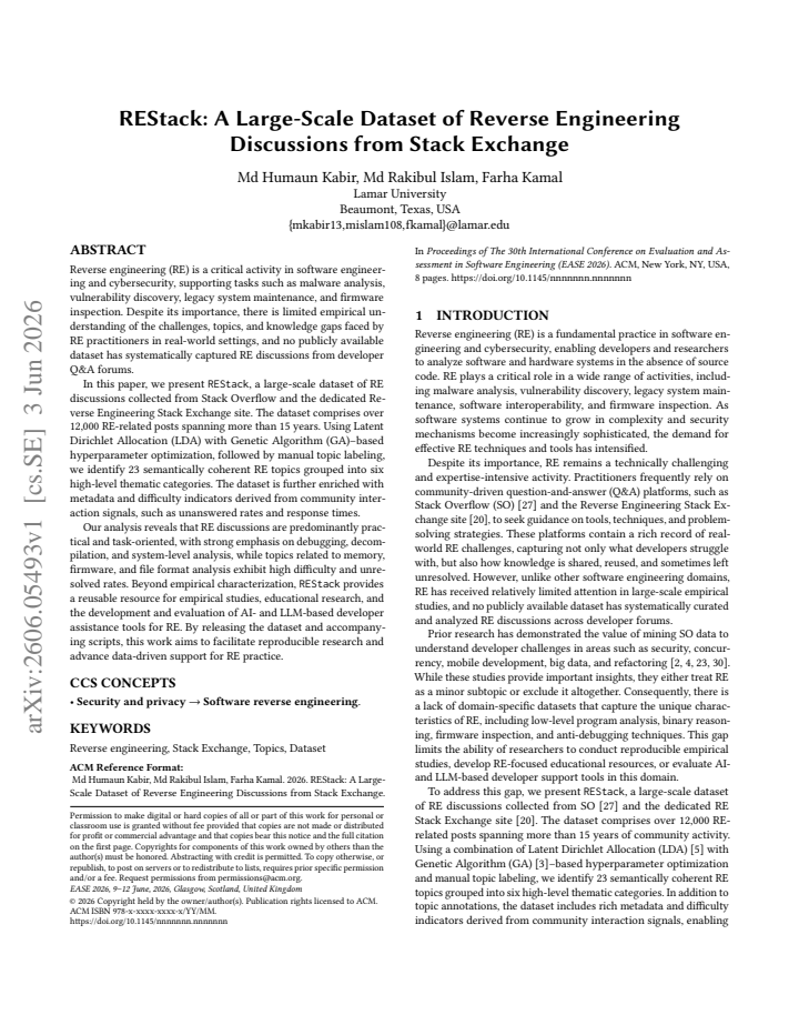 First page