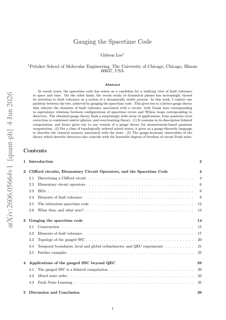 First page