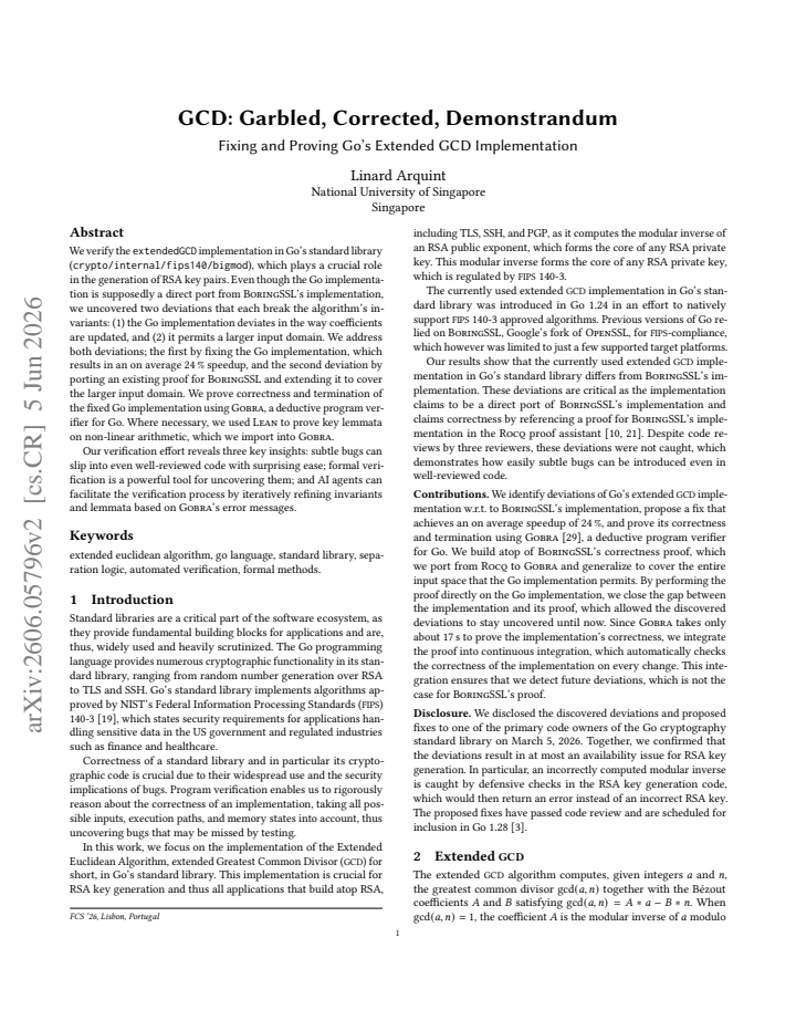 First page